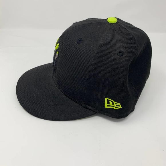 59Fifty Black‎ Yellow Gray Color Block New York Yankees Baseball Hat - Picture 2 of 5